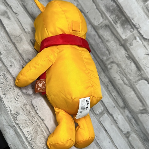 Disney Winnie the Pooh Bear Plush Stuffed Toy Wearing Red Life Jacket 12" - Picture 2 of 4